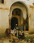 Arab Canvas Paintings - An Arab Merchant